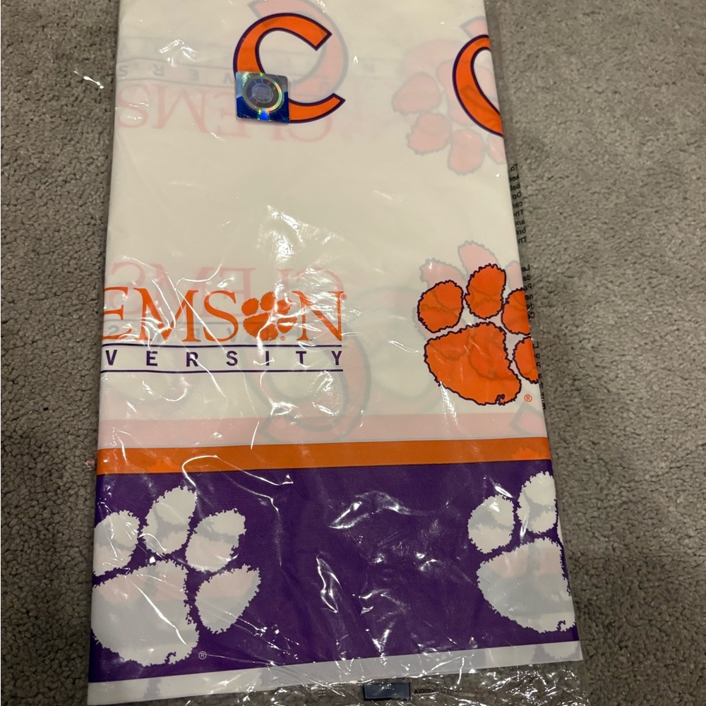 Clemson University Plastic Tablecover